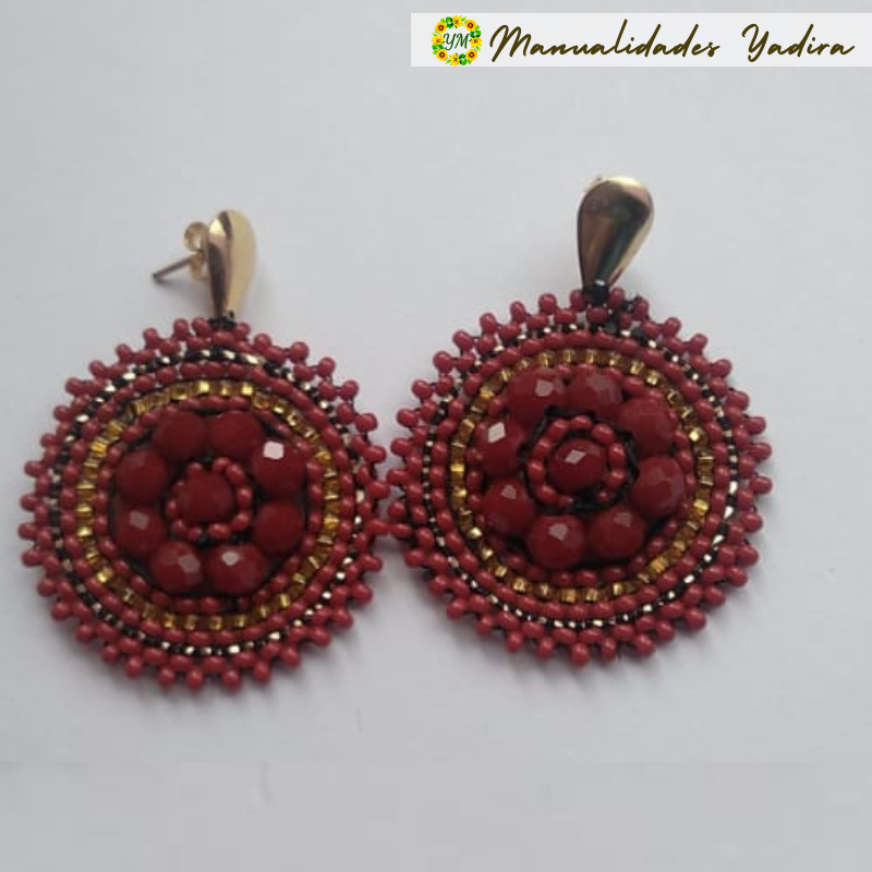 Aretes de Cristales ACR002 | Elegancia y Brillo Artesanal