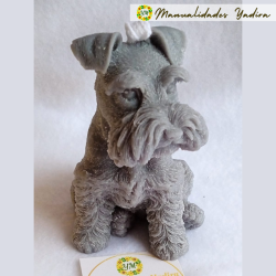 Vela Schnauzer artesanal, un detalle decorativo con estilo